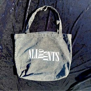 All saints tote bag acid wash Black